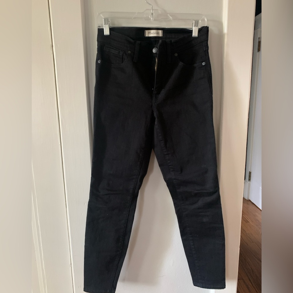 Maxwell 9” black skinny high rise jean